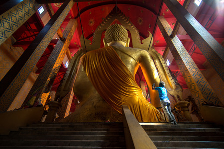 Big buddha in wat tonson  , Angthong,Thailandのeditorial素材
