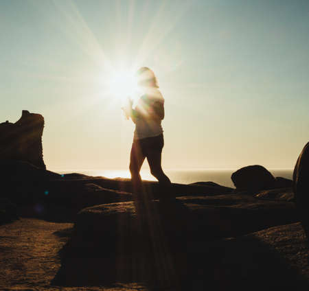 Sunset in the Atlantic Islandsの写真素材