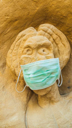 Reservoir in the forest on the Ruta de las Farasの写真素材