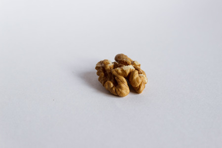 Isolated Walnut on White  Looks Like Brain