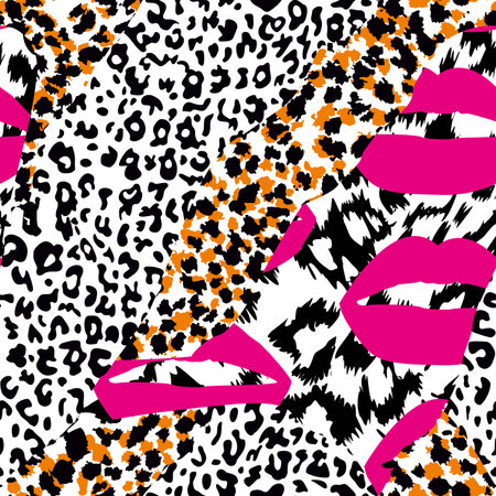 pattern design of animal print vectorのイラスト素材