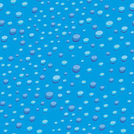 vector pattern design of water with drops. Pattern seamless aquatic.のイラスト素材