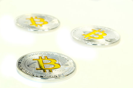 New virtual currency and virtual finance on beginningの写真素材