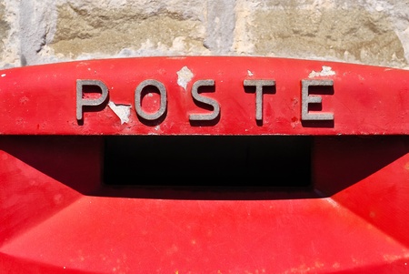 Post office mailbox detailのeditorial素材