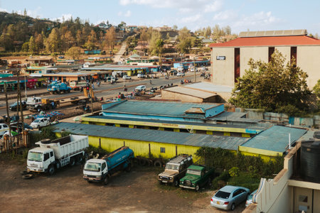 Aerial view of Marsabit Town in Kenya
on 27th December 2022のeditorial素材
