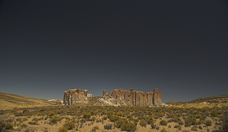 Rock formations in the desert of Atacama