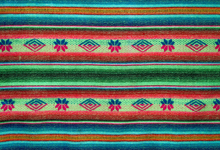 Andean weaving loom made in bright colors