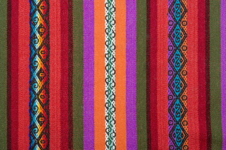 Andean weaving loom made in bright colors
