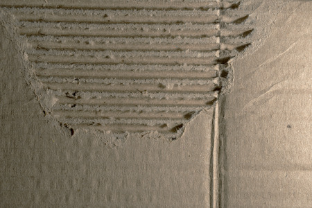 cardboard background ocher in which you see the texture detail