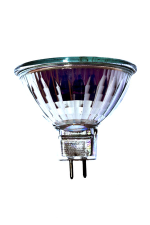 dichrocy lamp with pin system isolated on white backgroundの写真素材