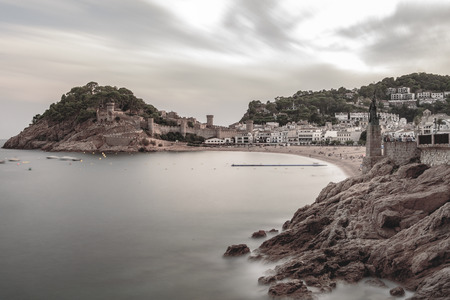 Tossa de Mar, Costa Brava, Catalunya, Spainのeditorial素材