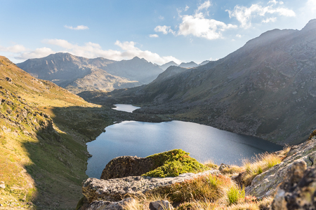 Tristaina high mountain lakes in Pyrenees. Andorraの写真素材
