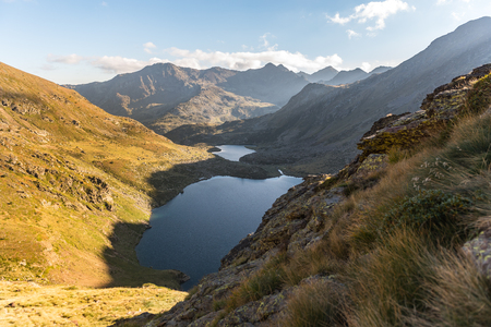 Tristaina high mountain lakes in Pyrenees. Andorraの写真素材