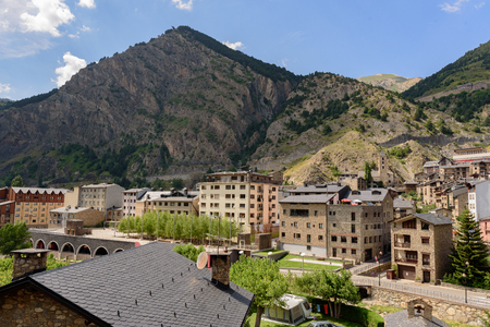 Cityscape of Canillo, Andorraのeditorial素材