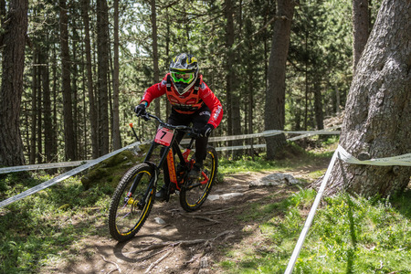 UCI WORLD CUP ANDORRA VALLNORD 2018 En La Massana, Andorra. Copa del Mundo UCI 2018.のeditorial素材
