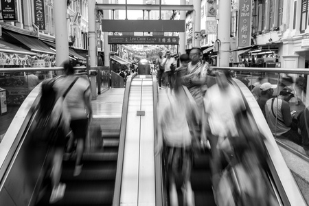 China Town in black and whiteのeditorial素材