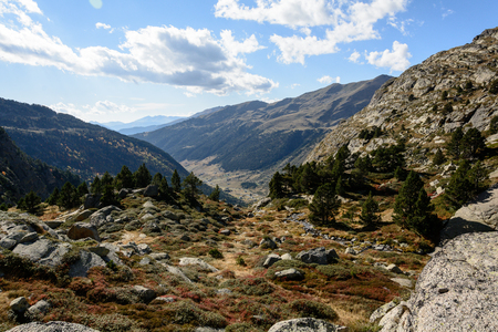 Autumn in the Vall d'incles, Andorraの写真素材