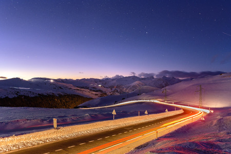 Mountains in Grandvalira, Andorraの写真素材