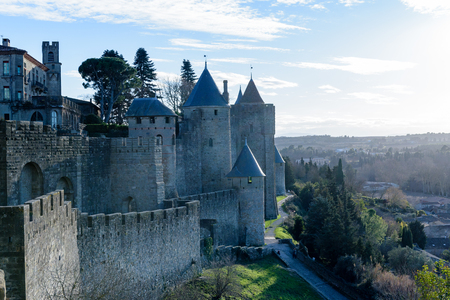 Carcassonne, Occitania, Franceのeditorial素材