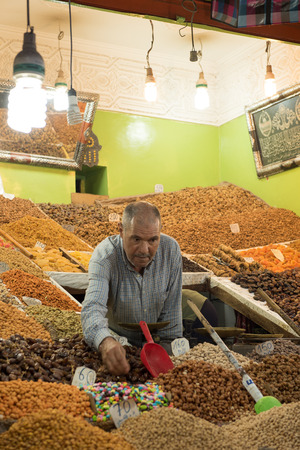 Marrakesh, Morocco: October 16 2017: Jemaa el-Fnaa is a square and market place in Marrakesh's medina quarter.のeditorial素材