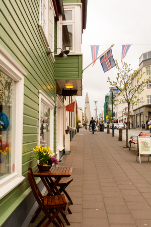 Walking for Reykjavik, iceland.のeditorial素材