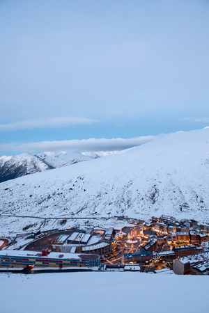 Cityscape of Pas de la Casa, Encamp, Andorraのeditorial素材