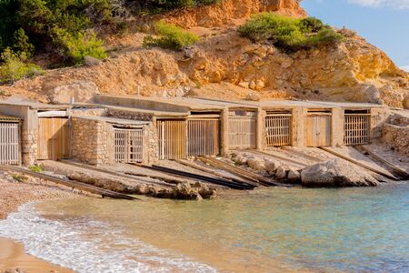 Landscapes of the island of Ibiza. Cala d en Serra,  Sant Joan de Labritja, Ibiza.の写真素材