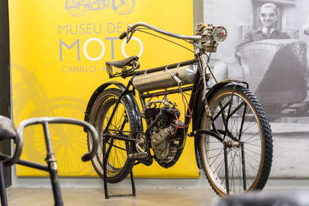 Canillo, Andorra - june 19 2020: Old motorcycles exposed on  the  Motorcyle Museum in Canillo,...