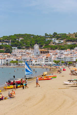Port de la Selva, Spain: 9 July 2020: View of Port de la Selva, one of the most touristic villages...