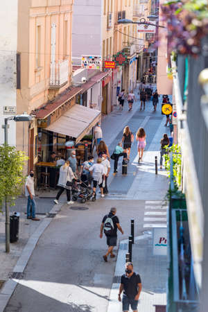 Lloret de Mar, Spain: 2020 2 Sept: Streets of Lloret de Mar after Covid 19 without international tourists in summer 2020のeditorial素材