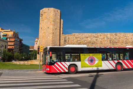 Tarragona, Spain: 2020 September 27: Sunny day in Tarragona Circ Romano in Spainのeditorial素材