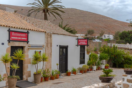 Betancuria, Fuerteventura, Spain: 2020 October 6: Cityscape in Bentancuria on the island of Fuerteventura in Spain in summer.のeditorial素材