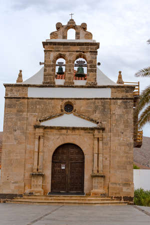 Betancuria, Fuerteventura, Spain: 2020 October 6: Santa MarÃ­a Betancuria in Bentancuria on the island of Fuerteventura in Spain in summer.のeditorial素材