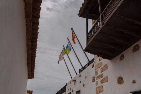 Betancuria, Fuerteventura, Spain: 2020 October 6: Cityscape in Bentancuria on the island of Fuerteventura in Spain in summer.のeditorial素材