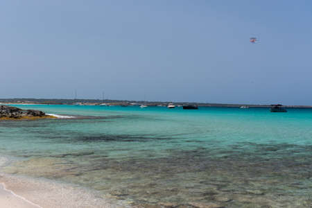Ses Illetes beach in Formentera, Balearic Islands in Spain.