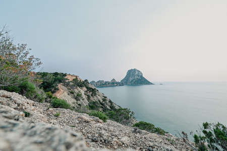Es Vedra viewpoint in Ibiza in the summer of 2022.の写真素材