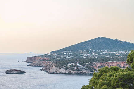 Es Vedra viewpoint in Ibiza in the summer of 2022.の写真素材