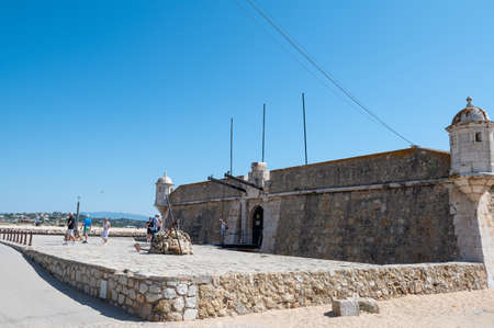 Lagos, Portugal. 2022 May 06 . Forte da Ponta da Bandeira in the tourist city of Lagos in the...