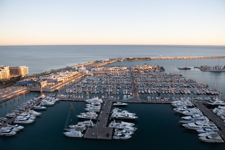 Cityscape in the tourist city of Alicante in Spain in 2022.の写真素材