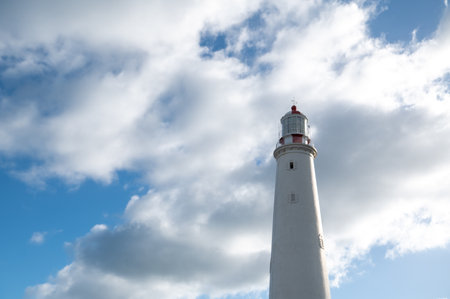 Lighthouse of the city of La Paloma in Rocha in Uruguay.の写真素材