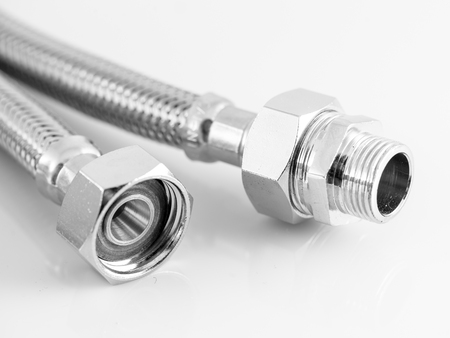 industrial elastic metal fiber water pipe with connectorsの写真素材