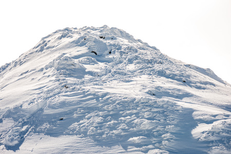 western carpathian mountain tops in winter covered in snow on a sunny day. slovakiaの写真素材