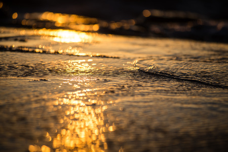 abstract blur background. autumn colors of nature on the beachの写真素材