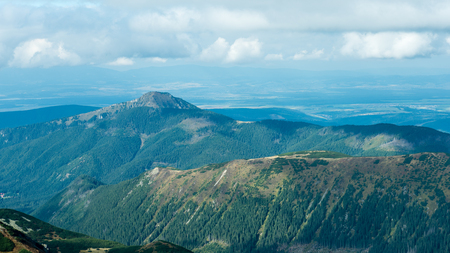 View of autumn nature in Tatra Mountains in Slovakia