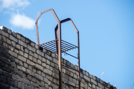 old abandoned military town exterior and architectureの写真素材