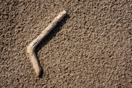 abstract texture sand pattern near water body with some plantsの写真素材