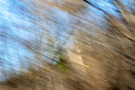 lens motion blur natural in nature background. autumn colors abstractの写真素材