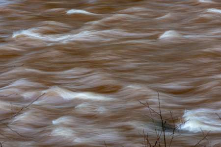 abstract texture of water reflections in calm weatherの写真素材