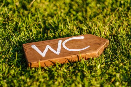 road signs showing directions on the street. wcの写真素材