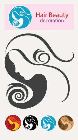 Hair icon, beauty art vector designのイラスト素材